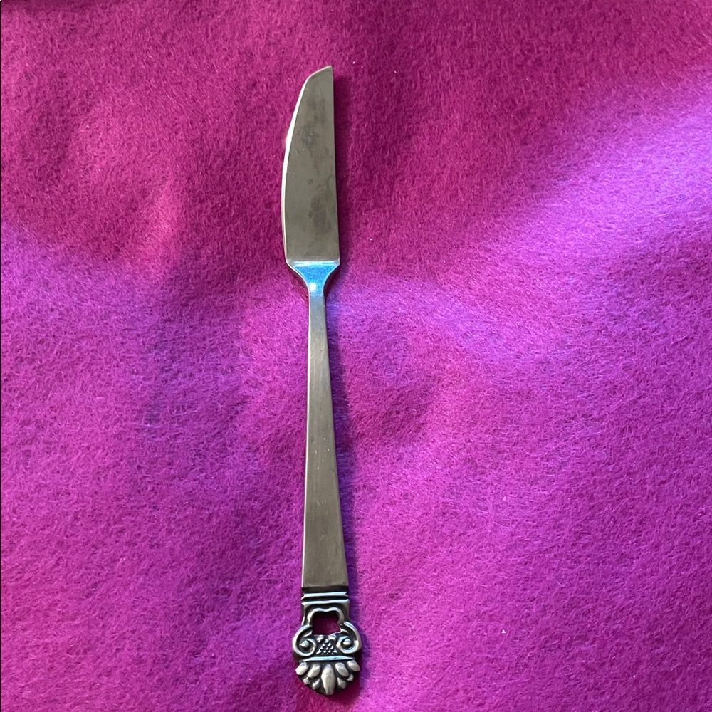 National Stainless King Eric JAPAN Stainless Satin Butter Serving Knife EUC